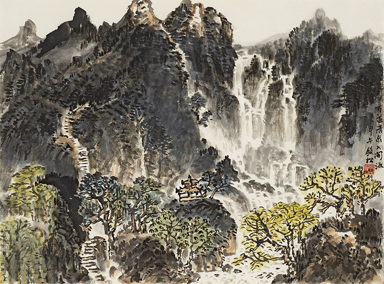 《百道清泉入涧流》
