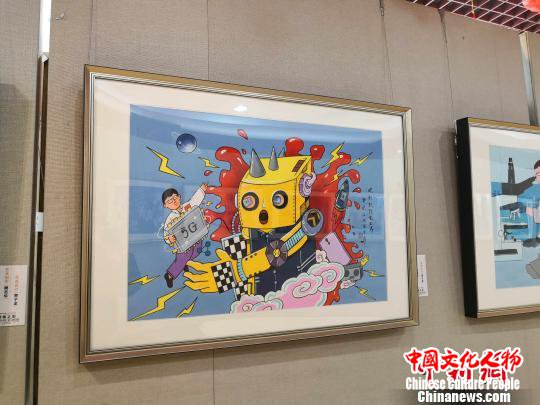 图为户县农民画作品。　党田野 摄
